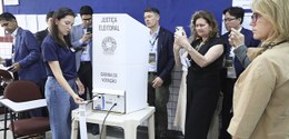 Foto: Nelson Jr/TSE - Programa de convidados internacionais 2º turno das eleições - 25.10.2026 