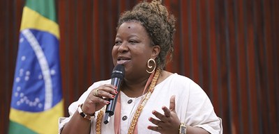 Foto: Reila Silva/Secom/TSE - Encontro "Democracia: substantivo feminino". Ministra Macaé Evaris...