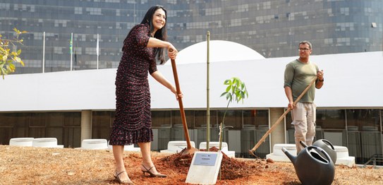 Foto: Alejandro Zambrana/Secom/TSE - Inauguração Jardim da Democracia - Ministra Cármen Lúcia - ...