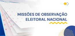 Identidade visual das Missões de Observação Eleitoral Nacional