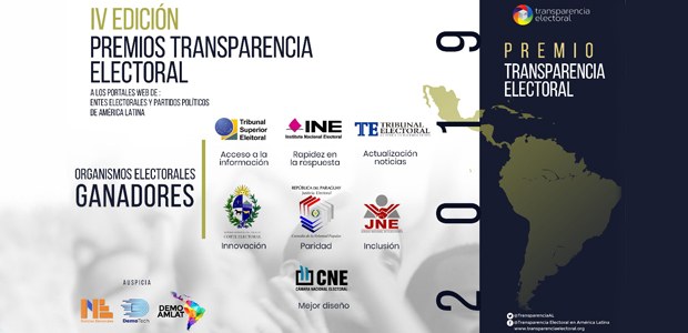 IV Premio Transparencia Electoral 22.07.2019 IV Premio Transparencia Electoral