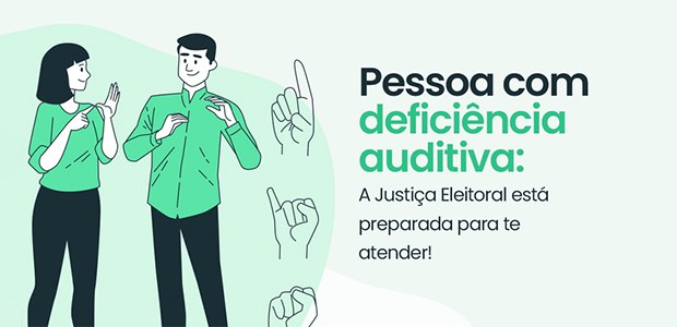 JE pelo Brasil: TRE-MS inicia atendimento com Libras - 01.04.2026. Arte: TRE-MS