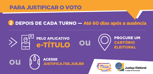 Saiba como justificar ausência se não puder comparecer à votação — Tribunal  Regional Eleitoral do Amapá