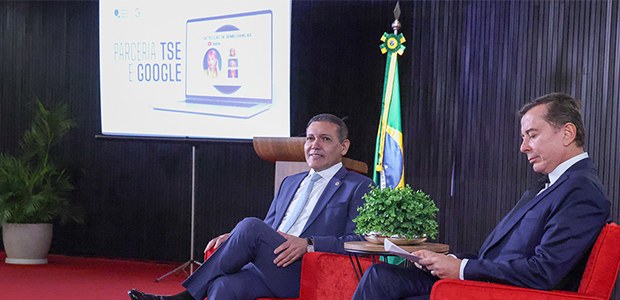 Lançamento da parceria do TSE com Google Brasil para incentivo de tecnologia de detecção por sem...