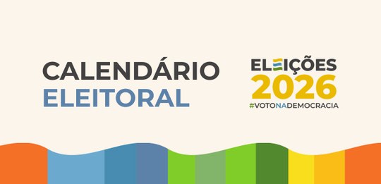 Logo Calendário Eleitoral 2026. Arte: Secom/TSE