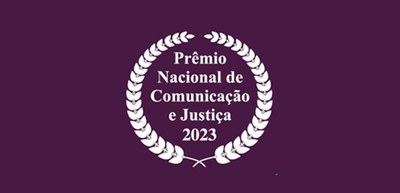 Logo Prêmio Nacional de Comunicação e Justiça 2023