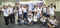 Mascote Pilili recebe alunos do Ensino Fundamental I da Escola Municipal Adeuvaldo Barbosa Espín...