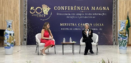 Ministra Cármen Lúcia profere palestra na Universidade Federal do Ceará - 16.03.2026