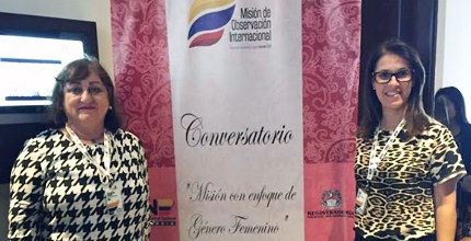 Ministra Luciana Lóssio em missão de observação internacional na Colômbia