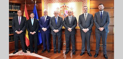 Ministro Alexandre de Moraes é recebido no Tribunal Constitucional espanhol - 16.11.2023