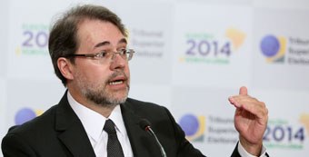 Ministro Dias Toffoli concede entrevista coletiva para divulgar estatísticas do eleitorado brasi...