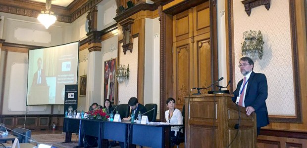 Ministro Dias Toffoli durante a 13ª Conferência Europeia de Órgãos de Gestão Eleitoral