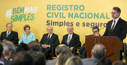 Ministro Dias Toffoli durante cerimônia de encaminhamento de projeto de lei do RCN