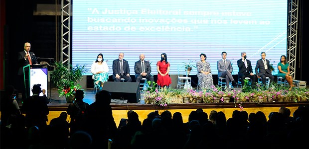 Ministro Edson Fachin durante seminário sobre direito eleitoral em Belém (PA) em 27.06.2022