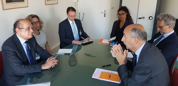 Ministro Gilmar Mendes durante encontro no Ministério de Assuntos Estrangeiros em Paris 