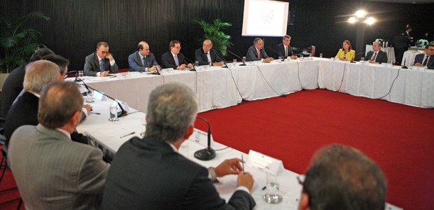 Ministro Gilmar Mendes, recebe presidentes de partidos políticos para discutir a reforma polític...