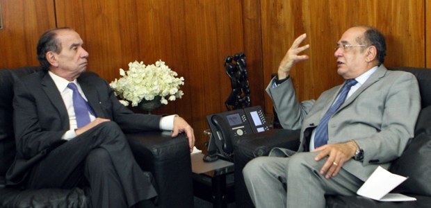 Ministro Gilmar Mendes se encontra com ministro das relações exteriores Aloysio Nunes