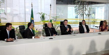 Ministro João Otávio de Noronha durante posse do novo diretor da CODEJE, Luiz Fernando Tomasi Ke...