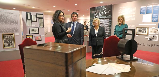 Ministro Luiz Fux, inaugura exposição. “A História das Eleições: como o processo eleitoral brasi...