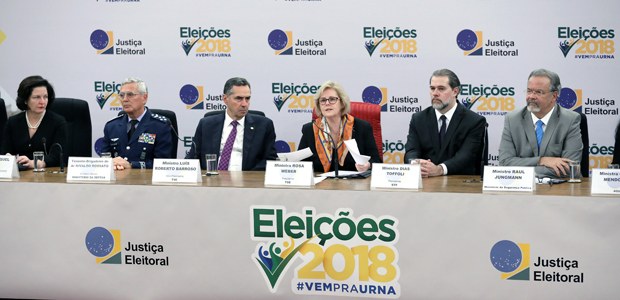 Ministros Rosa Weber faz balanço do 1º turno das eleições 2018 durante entrevista coletiva em 07.10.2018 Ministros Rosa Weber faz balanço do 1º turno das eleições 2018 durante entrevista coletiva