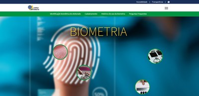 Nova página da Biometria do TSE 25.10.2023