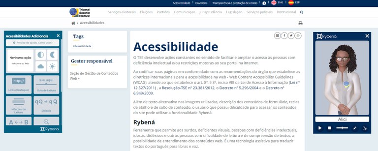 Página de Acessibilidade