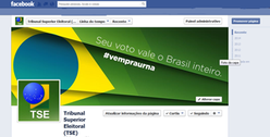 Página oficial do TSE no Facebook em 28/02/2014