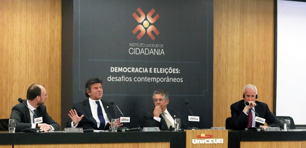 Palestra com ministro Luiz Fux no UNICEUB em 13.08.2018 Palestra com ministro Luiz Fux no UNICEUB