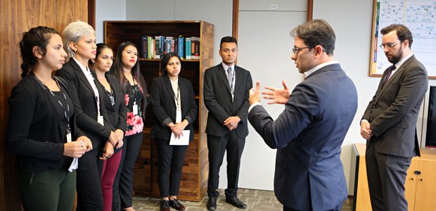 Participantes do Programa Teixeira de Freitas durante visita ao TSE em 10.04.2018 Participantes do Programa Teixeira de Freitas durante visita ao TSE