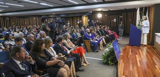 Presidente do TSE defende mais educação e justiça ante os desafios da democracia - foto: Luiz Ro...