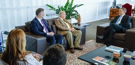 Presidente do TSE em audiência com representadas da OEA - 01.10.2026