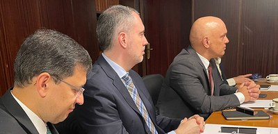Presidente do TSE, ministro Alexandre de Moraes, cumpre agenda institucional na Espanha - 13.11....