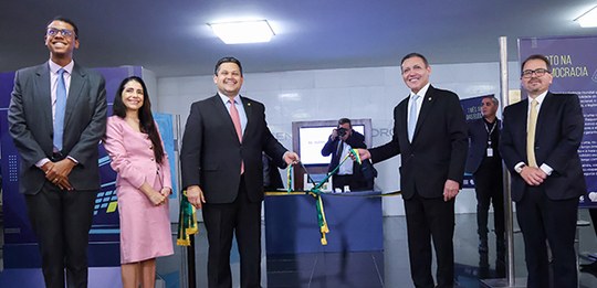 Presidente do TSE participa do lançamento da exposição "O Caminho do Voto" - 05.08.2026