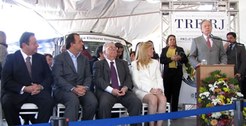 Presidente do TSE, ministro Ricardo Lewandowski, governador Sérgio Cabral e presidente do TRE-RJ...