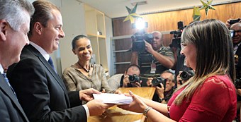 Registro de candidatura de Eduardo Campos e Marina Silva em 03.07.2014 Registro de candidatura de Eduardo Campos e Marina Silva
