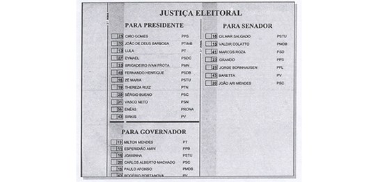 Secom/TSE - Cédulas de papel - 22.02.2024