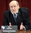 Ex-ministro Sepúlveda Pertence durante o seminário de reforma política no TSE