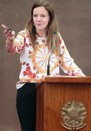 Seminário de reforma política no TSE Senadora Vanessa Grazziotin durante o seminário de reforma política no TSE