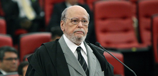 Sepúlveda Pertence durante sessão solene em 15.05.2018 Sepúlveda Pertence durante sessão solene