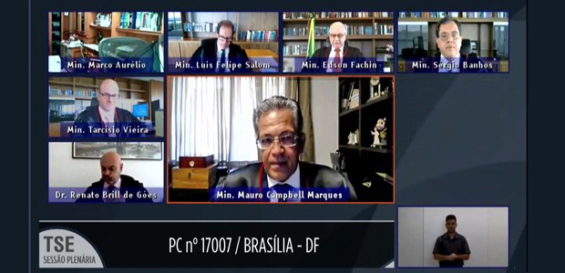 Sessão administrativa do TSE por videoconferência