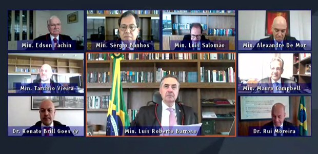Sessão administrativa do TSE por videoconferência em 26.11.2020 Sessão administrativa do TSE por videoconferência