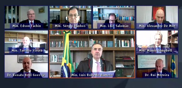 Sessão administrativa do TSE por videoconferência