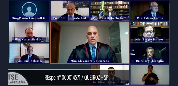 Sessão do TSE por videoconferência - 11.05.2021 Sessão do TSE por videoconferência - 11.05.2021