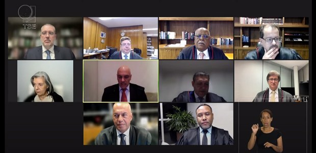 Sessão plenária do TSE - 06.06.2023 - Reprodução youtube da Justiça Eleitoral Sessão plenária do TSE - 06.06.2023 - Reprodução youtube da Justiça Eleitoral