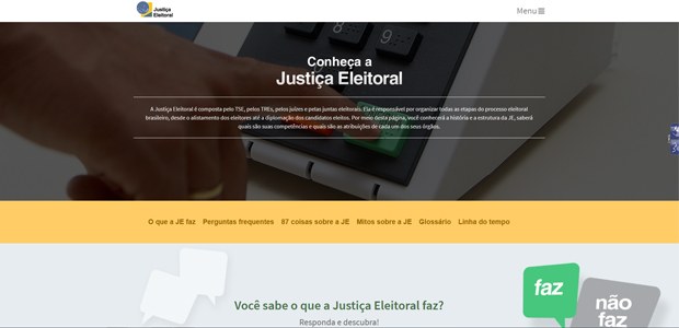 Site Justiça Eleitoral em 11.11.2019 Site Justiça Eleitoral