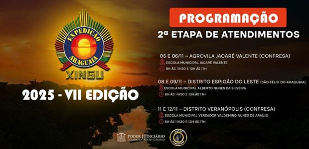 TRE-MT participa da 2ª etapa da Expedição Araguaia-Xingu - 07.11.2025