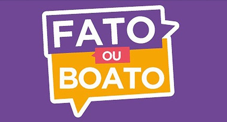#ParaTodosVerem: Banner com o logotipo Fato ou Boato, da Justiça Eleitoral.