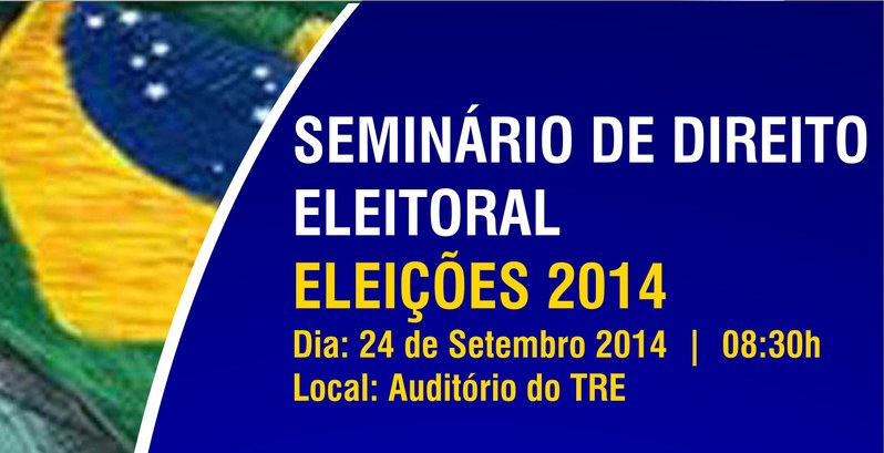 TRE-PE- Seminário de Direito Eleitoral Cartaz ilustrativo do seminário