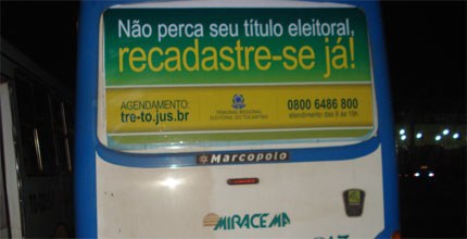 tre-to busdoor do recadastramento biométrico