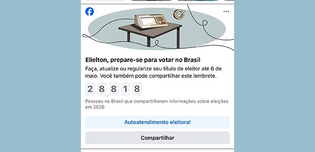 TSE e Meta reforçam prazo para regularização do título de eleito - 27.04.2026
